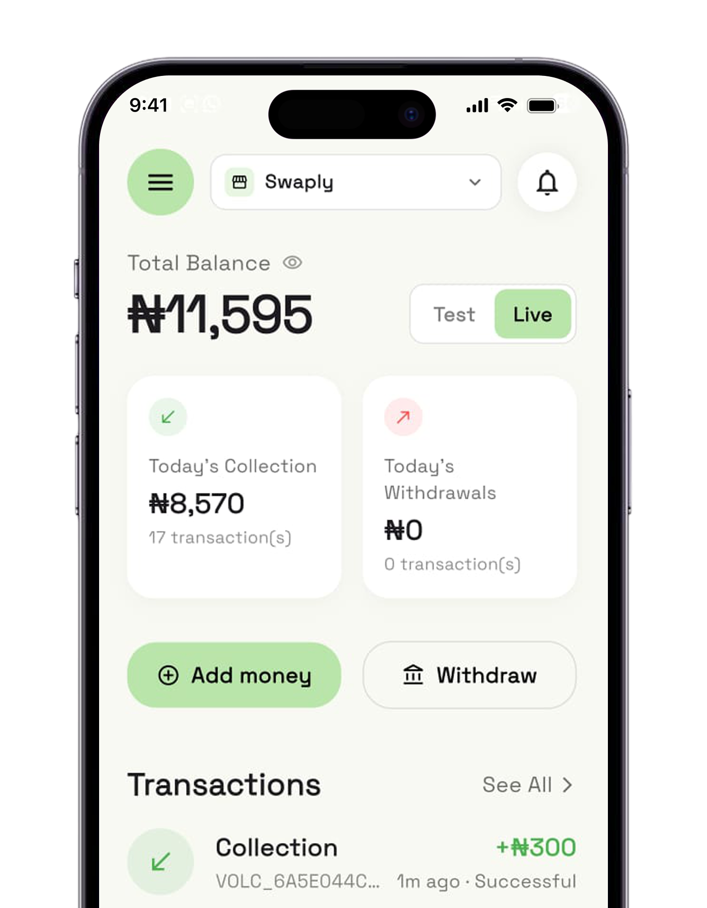 Volboo mobile app — light theme
